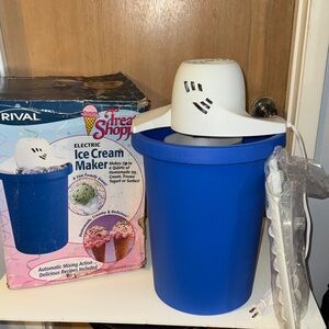 Rival Treat Shoppe 6 Quart Electric Ice Cream Maker Sorbet Frozen Yogurt